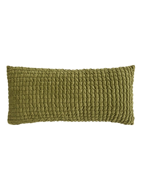 Coussin en velours  - Effet 3D moelleux - Kiabi
