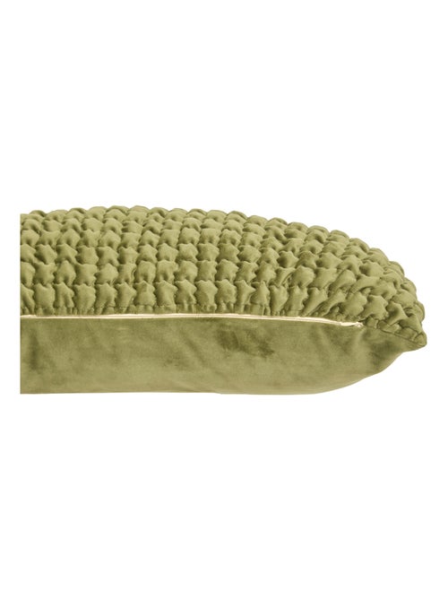 Coussin en velours  - Effet 3D moelleux - Kiabi