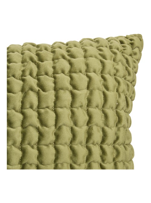 Coussin en velours  - Effet 3D moelleux - Kiabi