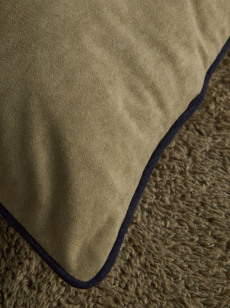 Coussin en velours 40 x 90 cm Kaki - Kiabi