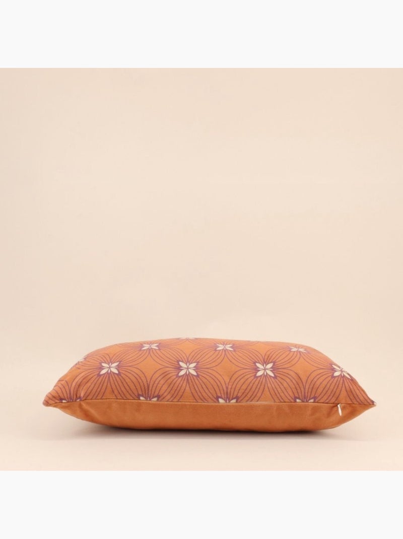 Coussin en velours à motifs 30x50cm Orange - Kiabi