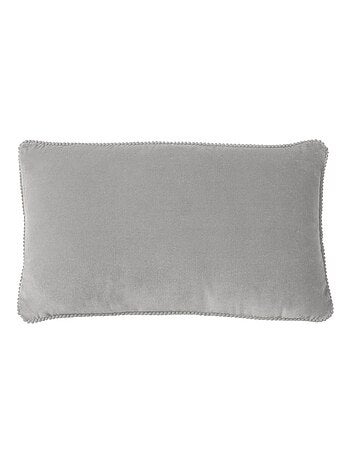 Coussin en velours avec contour perlé 'Deko&co'