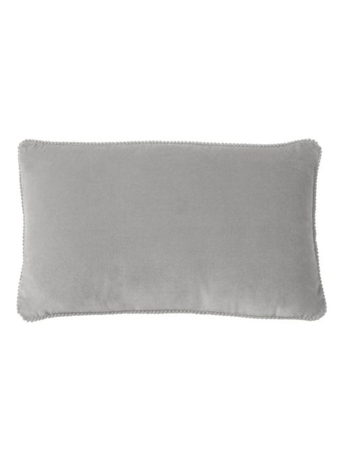 Coussin en velours avec contour perlé 'Deko&co' - Kiabi