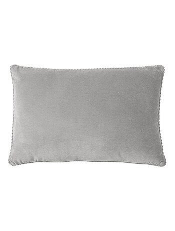 Coussin en velours avec contour perlé 'Deko&co'