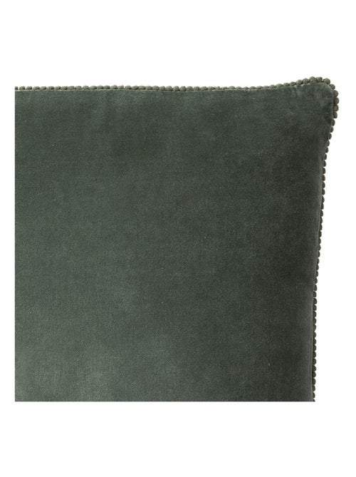 Coussin en velours avec contour perlé 'Deko&co' - Kiabi Coussin en velours avec contour perlé 'Deko&co' - Kiabi