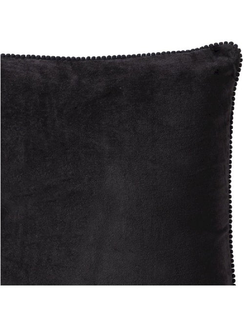 Coussin en velours avec contour perlé 'Deko&co' - Kiabi