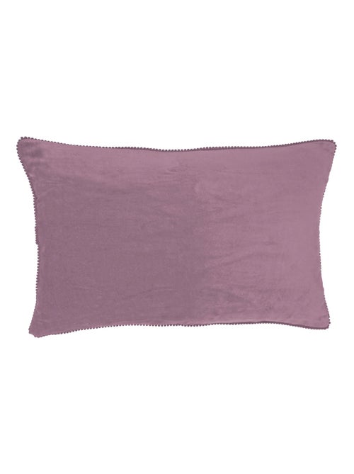 Coussin en velours avec contour perlé 'Deko&co' - Kiabi