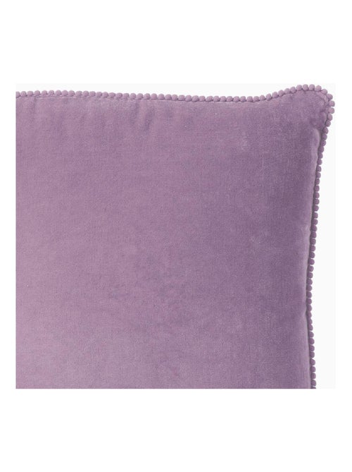 Coussin en velours avec contour perlé 'Deko&co' - Kiabi