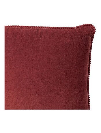 Coussin en velours avec contour perlé 'Deko&co'