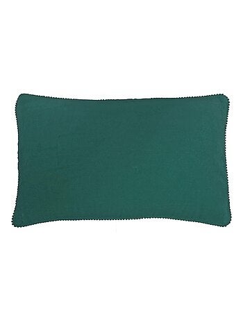 Coussin en velours avec contour perlé 'Deko&co'