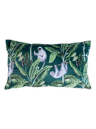 Coussin en velours avec imprimé Monkey 'Deko&co'