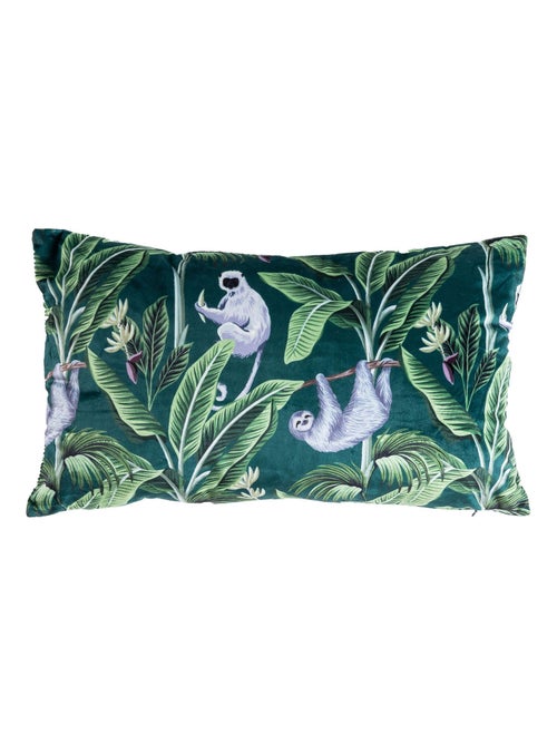 Coussin en velours avec imprimé Monkey 'Deko&co' - Kiabi