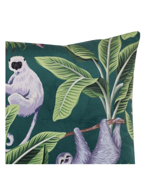 Coussin en velours avec imprimé Monkey 'Deko&co' - Kiabi