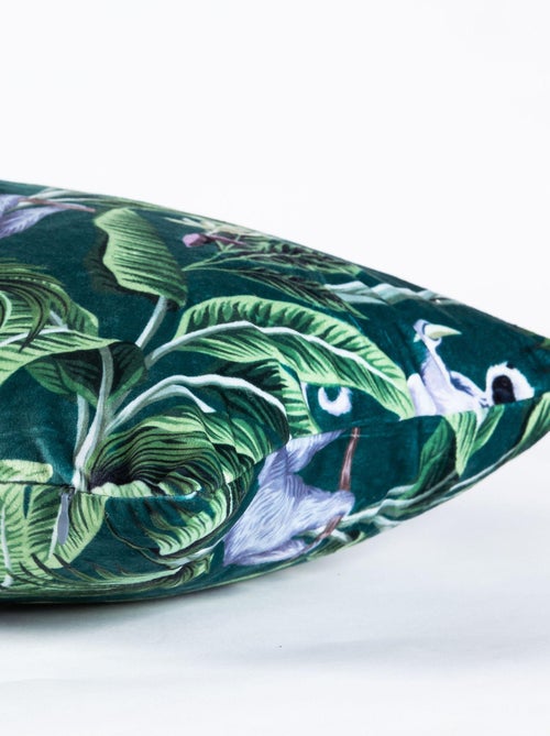 Coussin en velours avec imprimé Monkey 'Deko&co' - Kiabi
