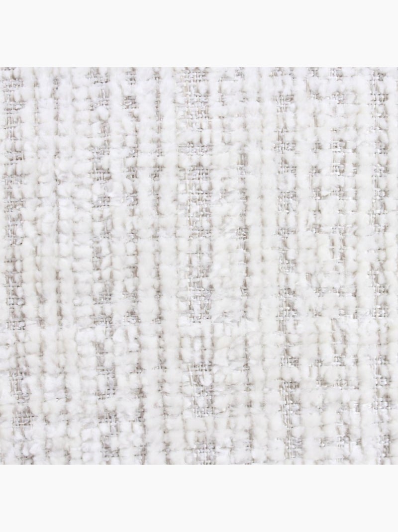 Coussin en velours blanc texturé 40x60cm Blanc - Kiabi