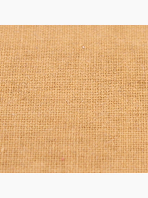 Coussin en velours brodé jaune 30x50cm - Kiabi