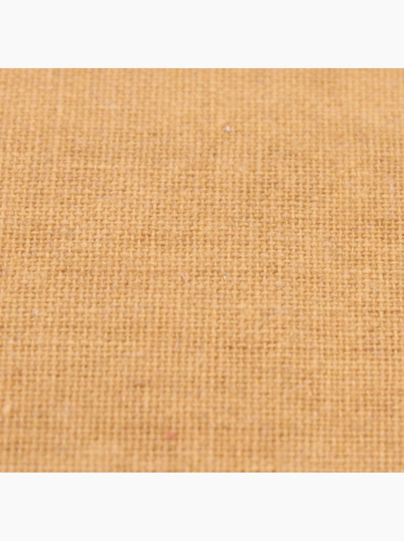 Coussin en velours brodé jaune 30x50cm Jaune - Kiabi