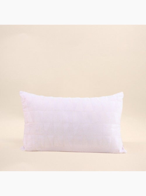 Coussin en velours brodé rose 30x50cm - Kiabi