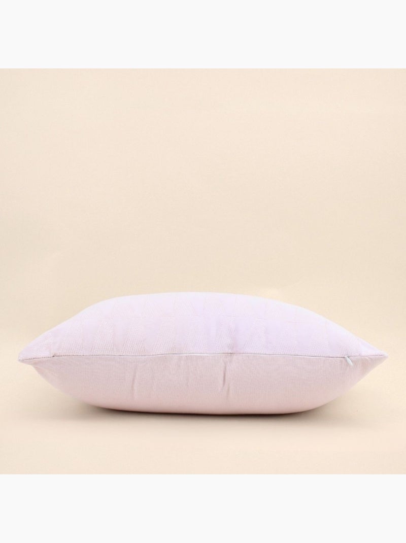 Coussin en velours brodé rose 30x50cm Rose - Kiabi