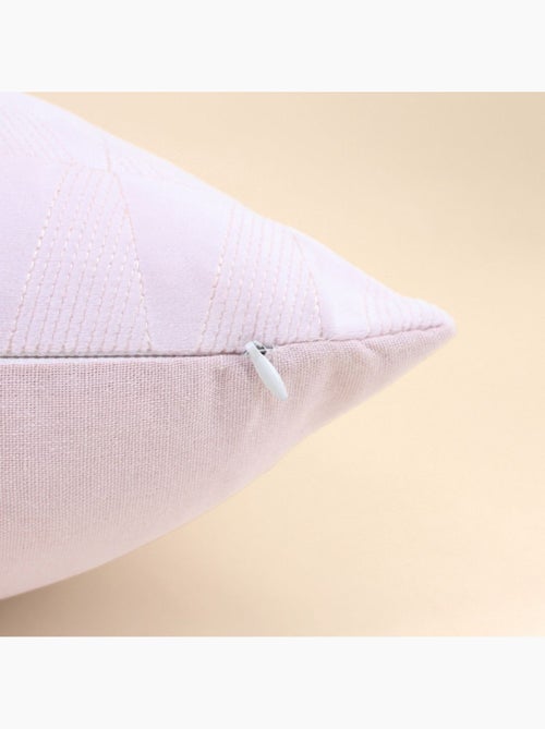 Coussin en velours brodé rose 30x50cm - Kiabi