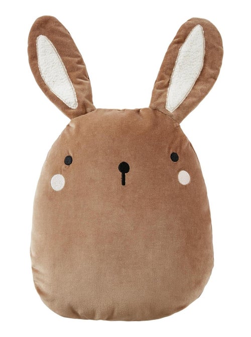 Coussin en velours coton Pompon le petit lapin - Kiabi Coussin en velours coton Pompon le petit lapin - Kiabi