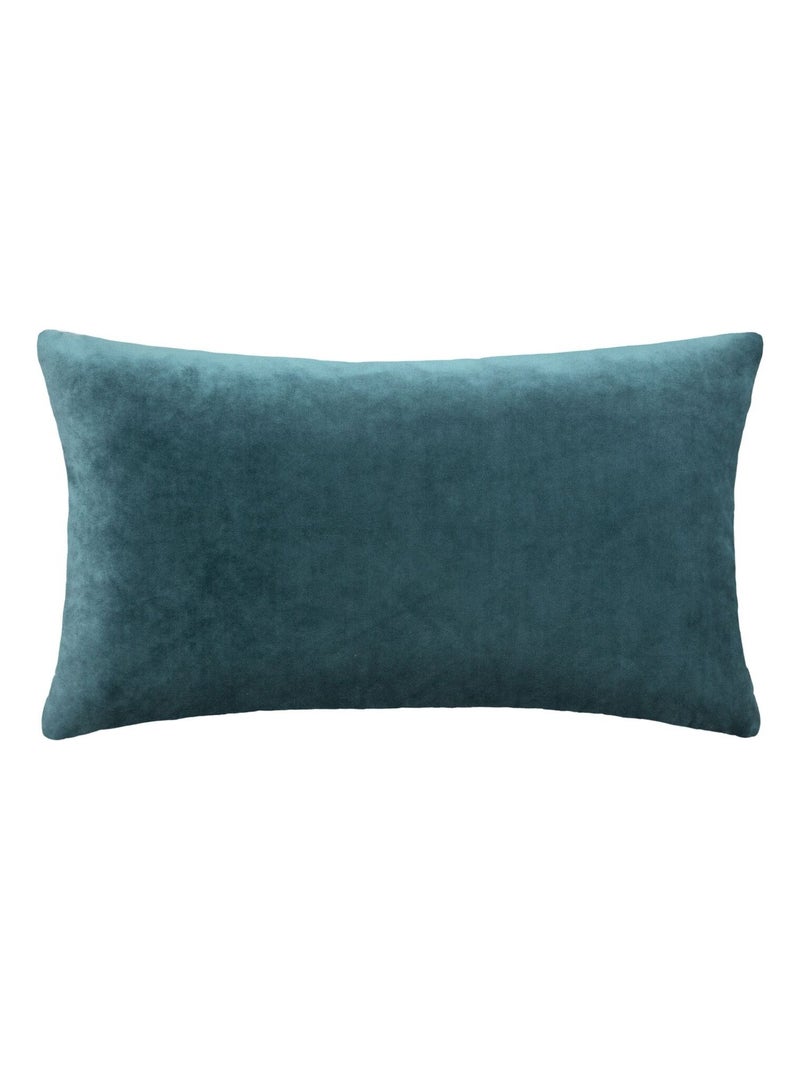 Coussin en velours déhoussable DOLCE Bleu - Kiabi