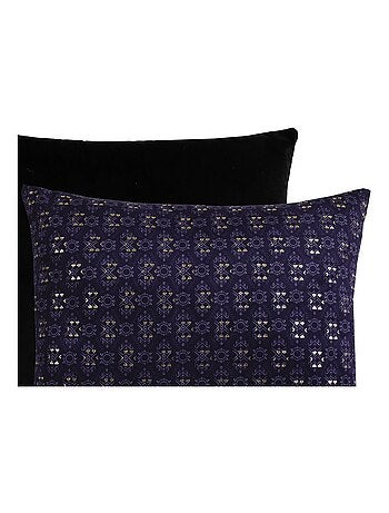 Coussin en velours imprimé LAZARO 'Deko&co'