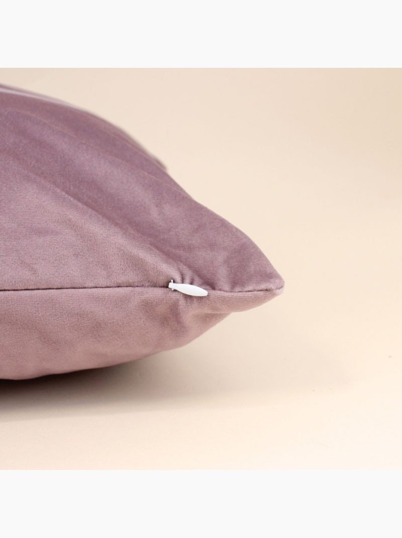 Coussin en velours zébré rose 40x60cm Rose - Kiabi