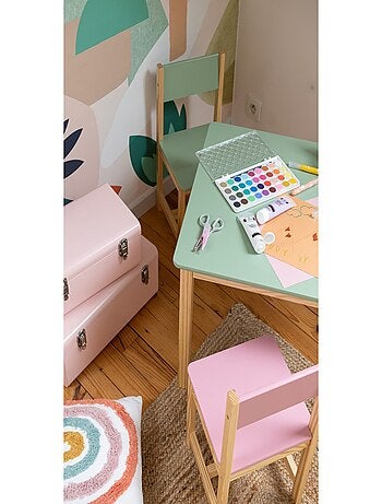 Coussin enfant Arc-en-ciel tufté