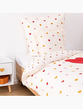Coussin enfant déhoussable en gaze de coton AINA