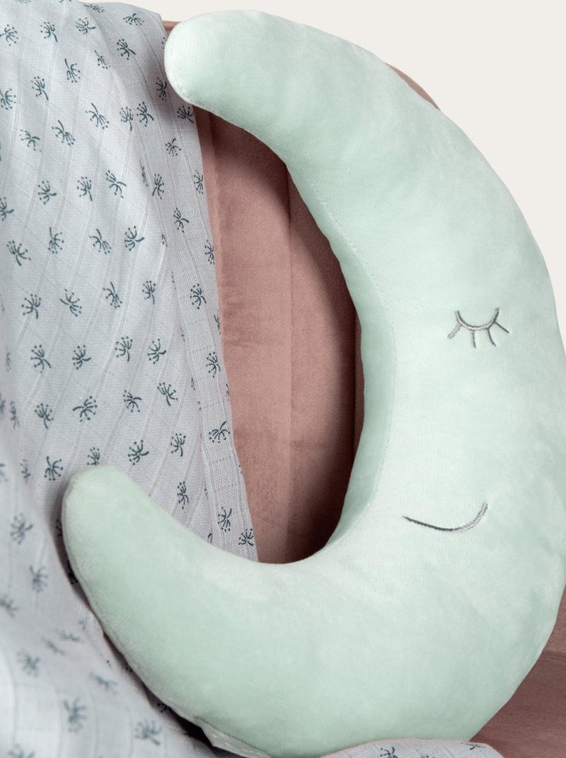 Coussin enfant demi-lune 'roba Style' Vert d'eau - Kiabi