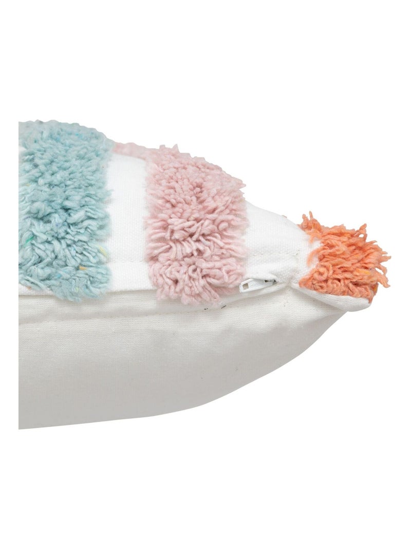 Coussin enfant en coton tufté ARC EN CIEL Multicolore - Kiabi