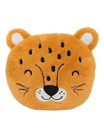 Coussin enfant en forme de léopard