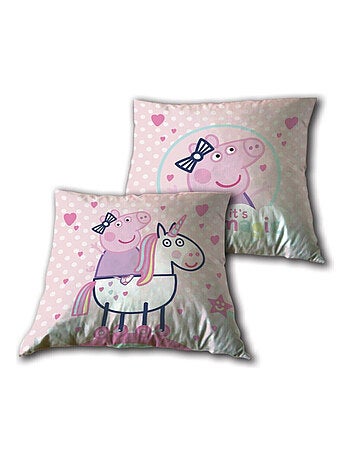 Coussin Enfant Peppa Pig Décoratif 35x35 cm