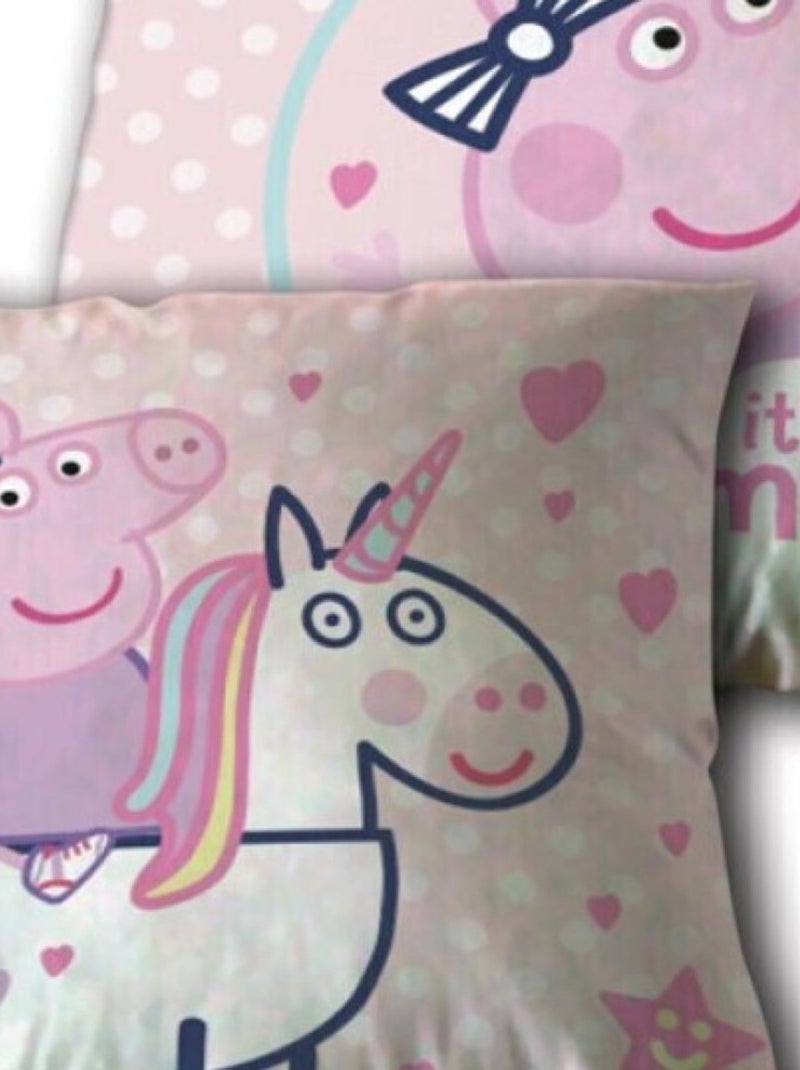 Coussin Enfant Peppa Pig Décoratif 35x35 cm Rose - Kiabi