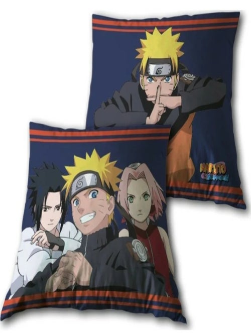 Coussin Enfant Réversible Bleu Naruto Shippuden - Kiabi