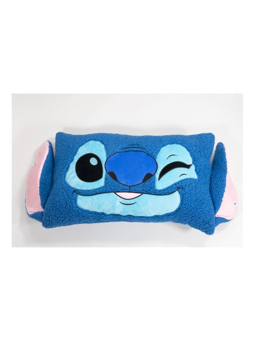 Coussin et Plaid 2 en 1 - Stitch - Bleu - 75x45 cm - Kiabi Coussin et Plaid 2 en 1 - Stitch - Bleu - 75x45 cm - Kiabi