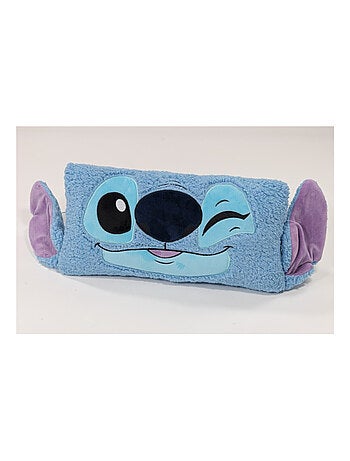 Coussin et Plaid 2 en 1 - Stitch - Bleu claire - 35x58 cm