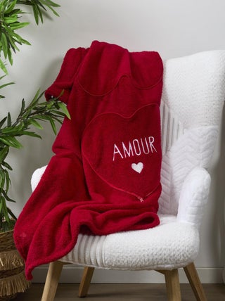 Coussin et plaid collection AMOUR TOUJOURS