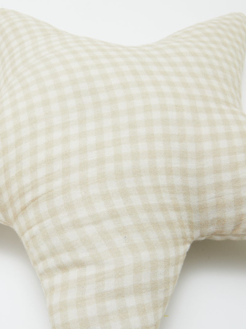 Coussin étoile - Kiabi Home Beige - Kiabi