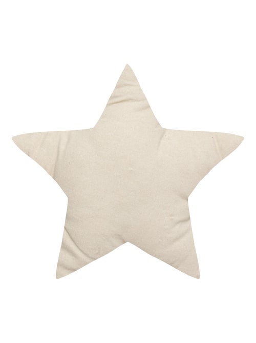 Coussin étoile à motifs métallisés - Kiabi
