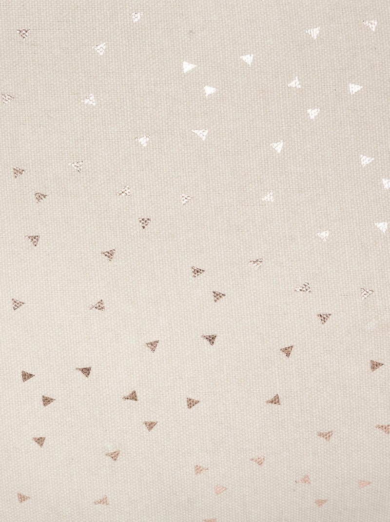 Coussin étoile à motifs métallisés Beige - Kiabi