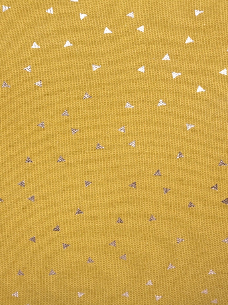 Coussin étoile à motifs métallisés Jaune - Kiabi