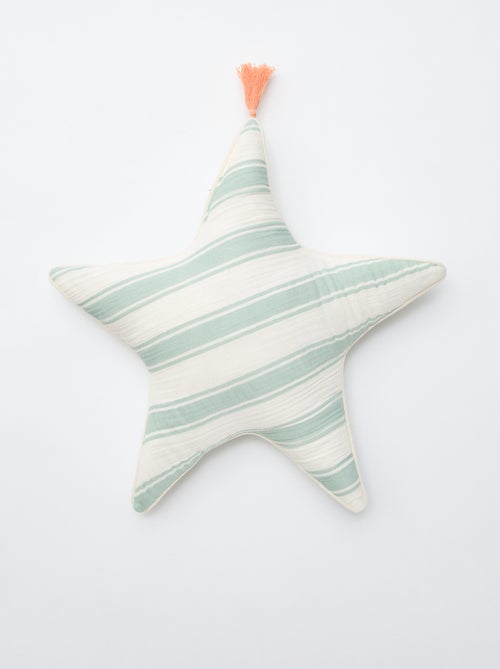 Coussin étoile en gaze de coton (50 x 45 cm) - Kiabi