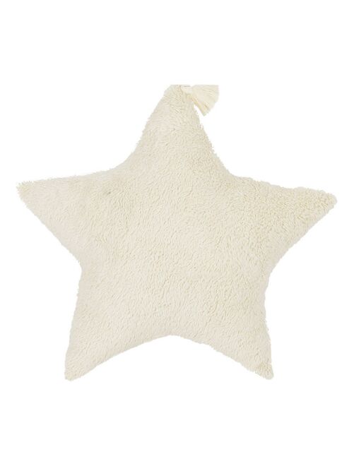 Coussin étoile fourrure Boho (40 cm) - Kiabi