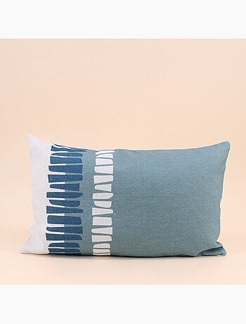 Coussin exterieur à motifs géométriques 30x50cm