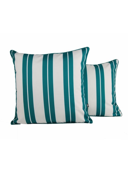 Coussin extérieur à rayures - Kiabi