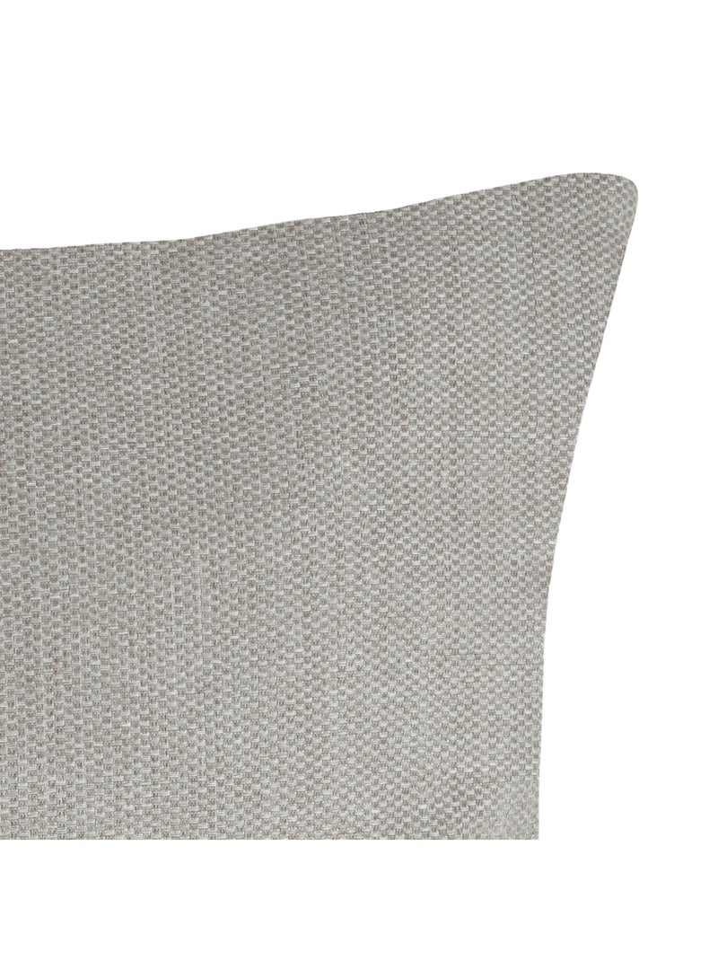 Coussin extérieur carré uni Beige coquille - Kiabi