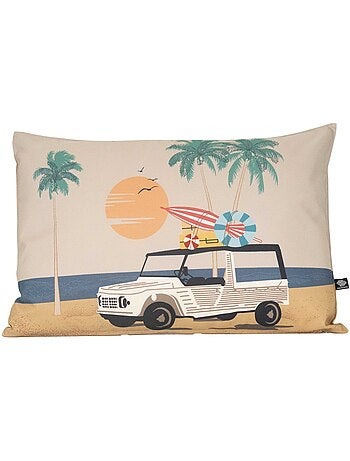 Coussin extérieur décoratif à motif estival