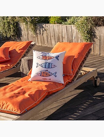 Coussin extérieur décoratif à motif marin